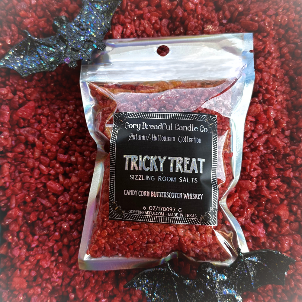 Tricky Treat Sizzling Room Salt Crystal Potpourri: Candy Corn Butterscotch Whiskey Scent