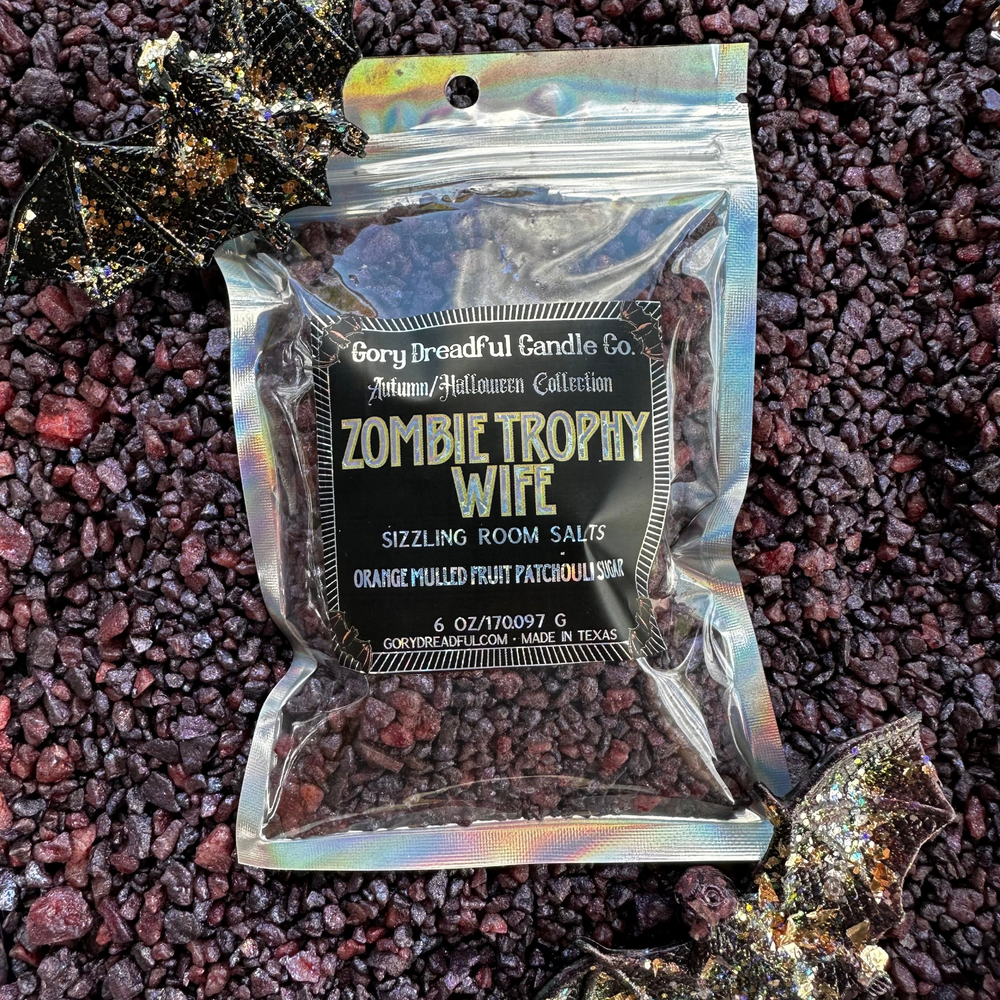 Zombie Trophy Wife Sizzling Room Salt Crystal Potpourri: Orange Mulled Fruit Patchouli Sugar Scent
