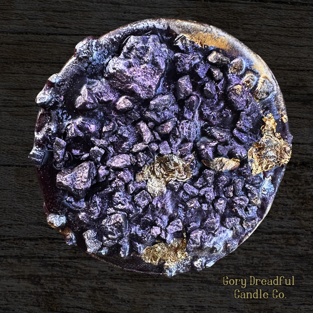 Citrus Pyre Deluxe Fusion Wax Melt Druzy - White Santal Tobacco Blossom + Sugared Citrus