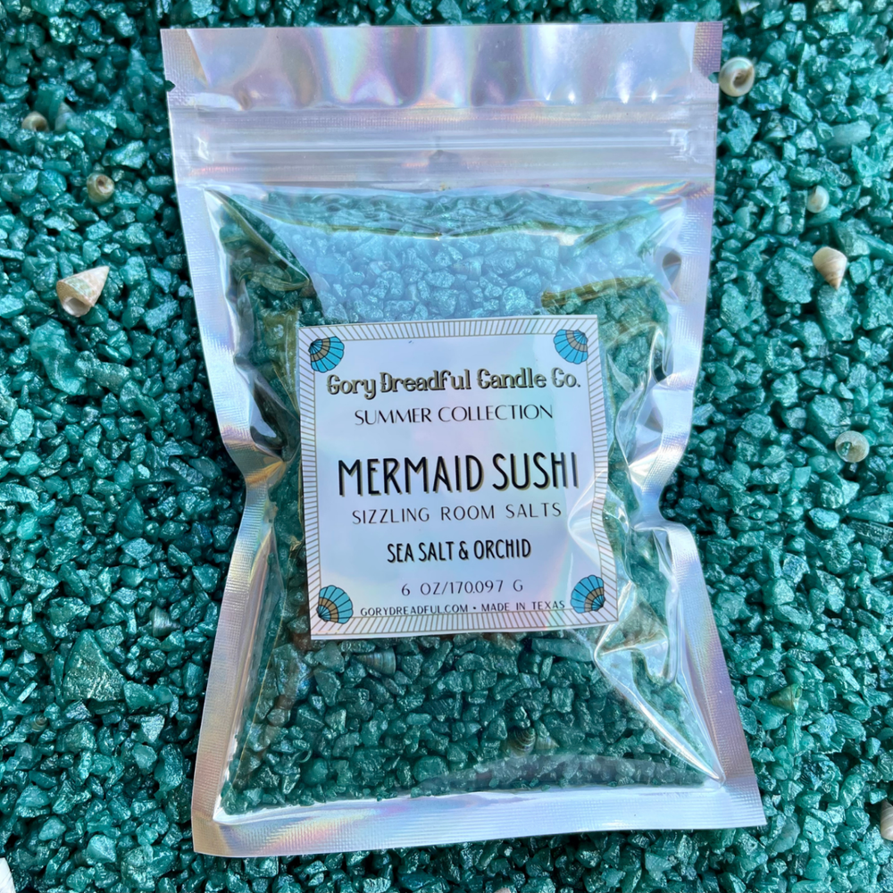 MERMAID SUSHI Sizzling Room Salt Crystal Potpourri: Sea Salt & Orchid Scent