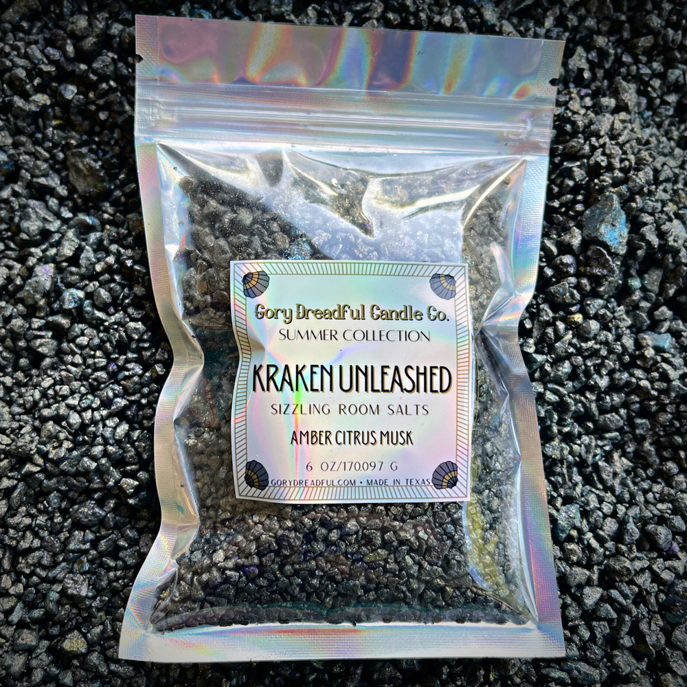 KRAKEN UNLEASHED Sizzling Room Salt Crystal Potpourri: Amber Citrus Musk